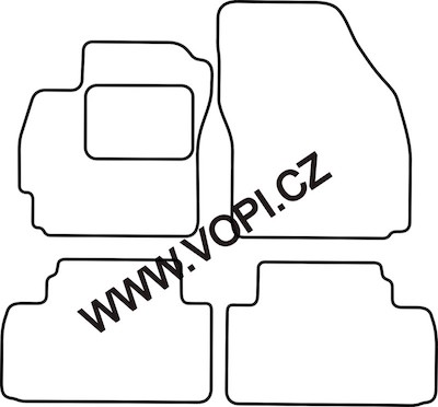 Autokoberce Mazda 5 5 míst 06/2005 - 09/2010 Colorfit (2834)